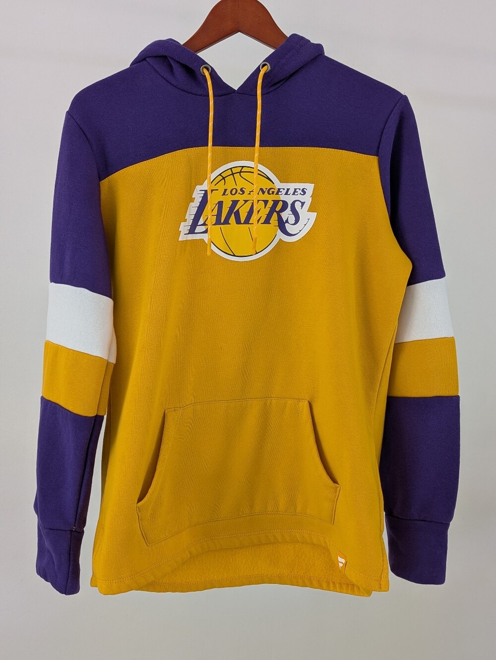 Fanatics Los Angeles Lakers Purple and Yellow Pullover Hoodie Pockets Women's L